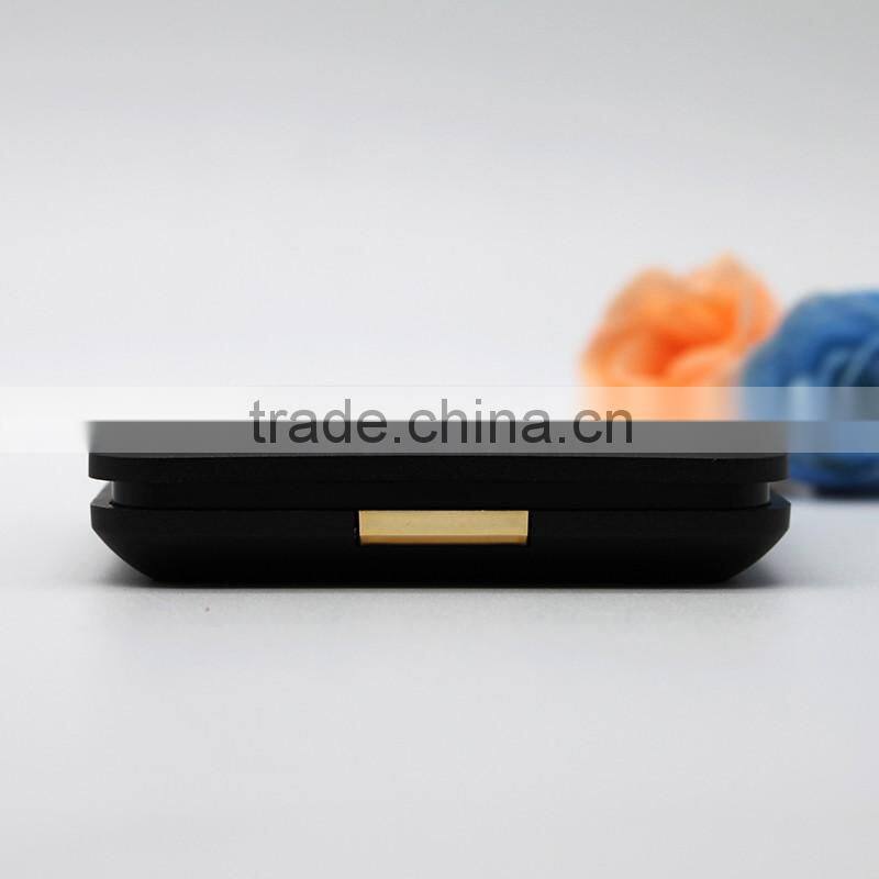 Square compact powder container with mirror cosmetic use