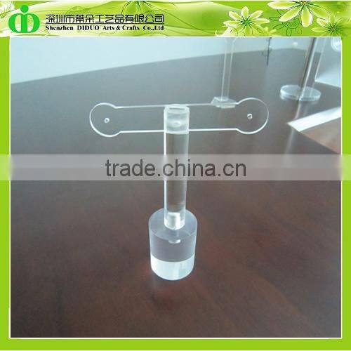 DDJ-0059 ISO9001 Chinese Manufacture Sells Clear Perspex T Bar Earrings Stand