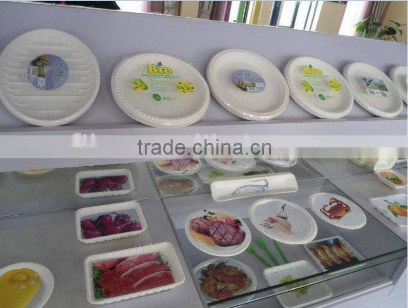 corn starch biodegradable plastic disposable food container box