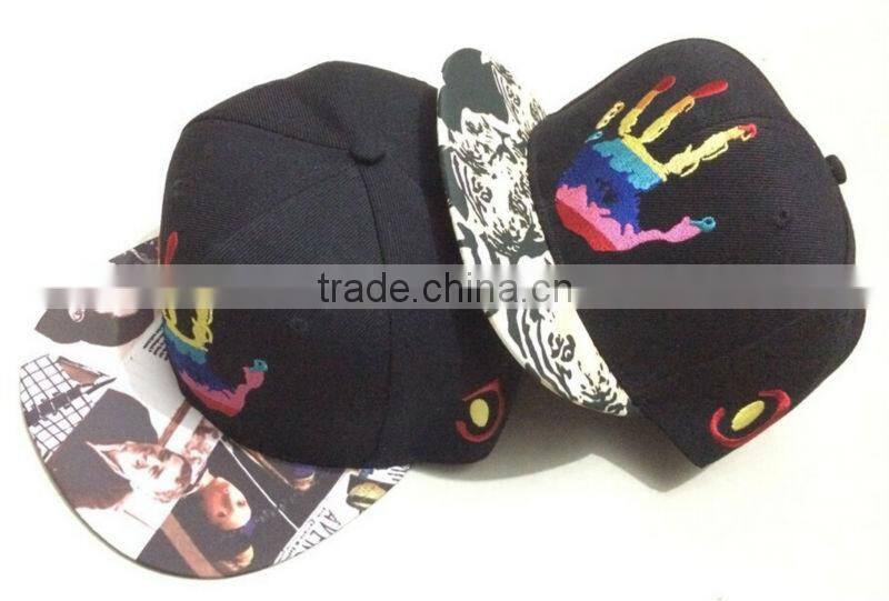 Latest Embroidery High Quality Blank Snapback Hats