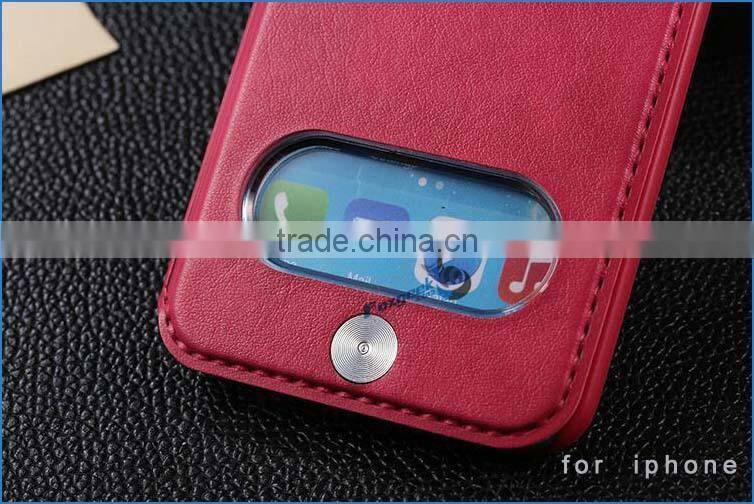 popular mobile accessories and mobile phone cases factory in china and new arrival leather case for iphone6