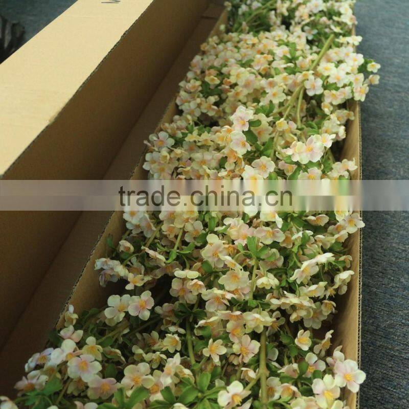 Factory direct wedding decoration pink wintersweet artificial flower plum