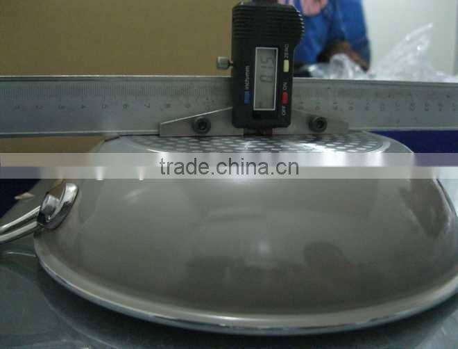 Nonstick Aluminium fry pan with stainless steel handle