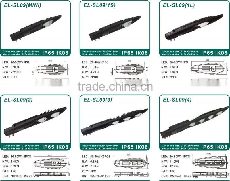 90W-120W Everlite Heavy Body Aluminum LED Street/Roadway Light Housing