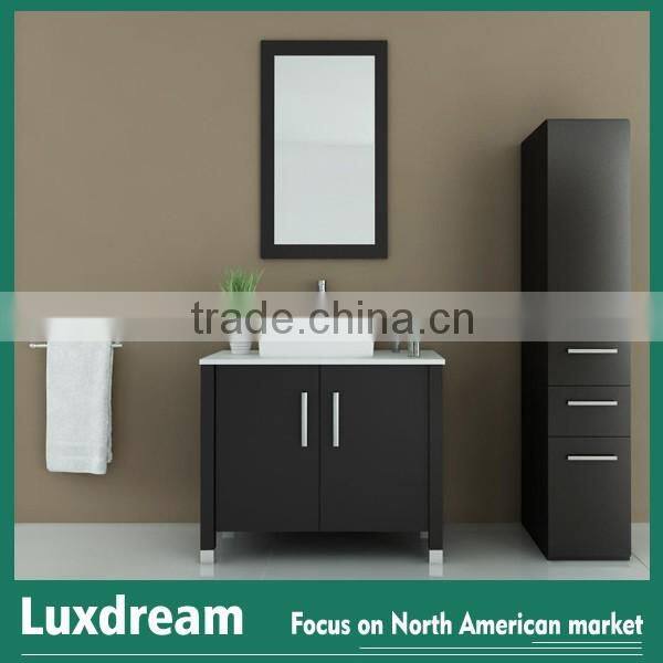 wholesale Solid wood bathroom furniture vanity for North American