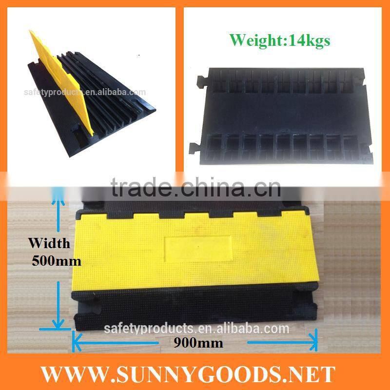 length 900mm 5channels heavy duty rubber guia pasacable