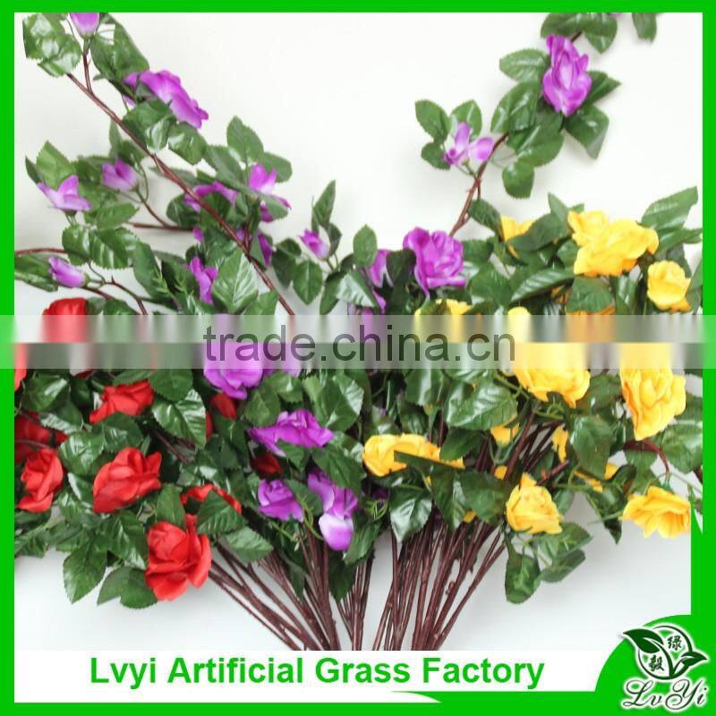 Cheap artificial rose flowers making for home decoration