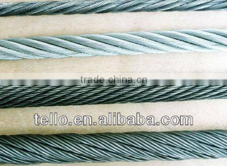 stainless steel wire rope,1x7,, 7x7, 7x19..