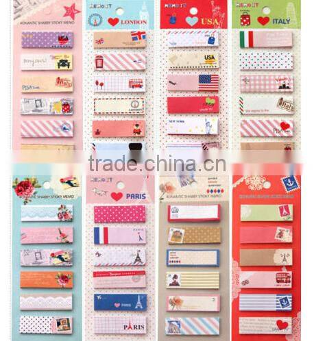 Lovely Bookmark Writing Memo Sticky Notes