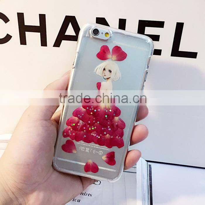 Real Resin Flower Phone Case for Iphone 6s Phone Case for iphone 6 Mobile Phone Case