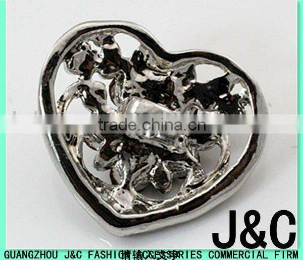 rectangle shaped blue zircon jewelry Rhineston Zamac button