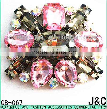 jet hematite acrylic stone decorative ballet shoes ornament