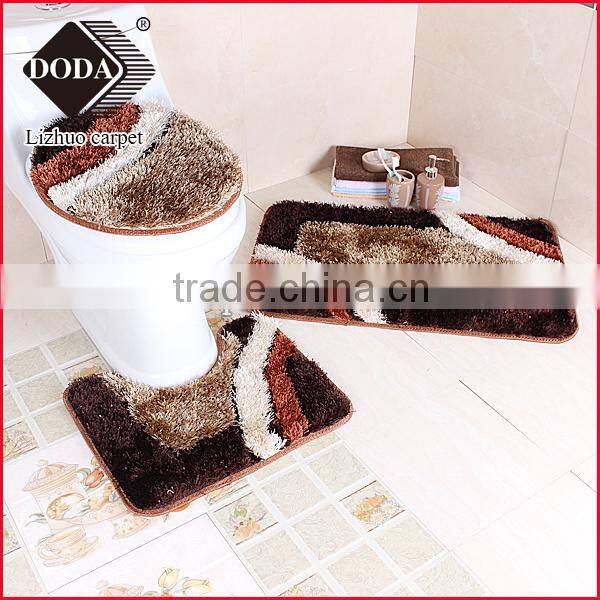 Long pile shagy polyester bathroom promotional gift mat