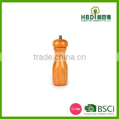 Kitchen wooden manual black pepper grinder set promotional
