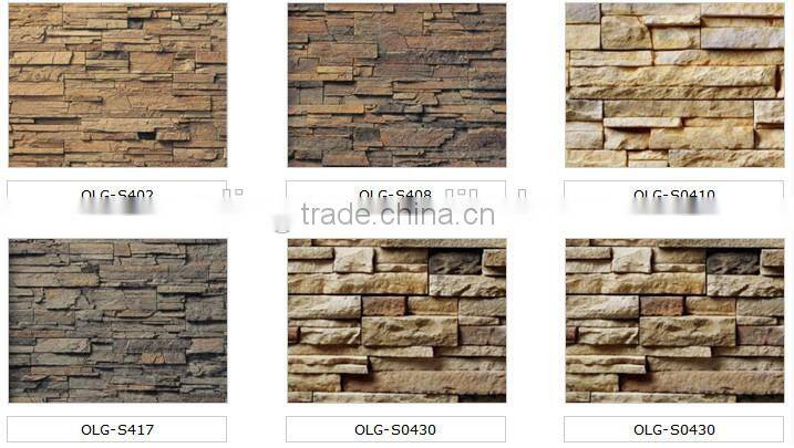 Prefab villa stone wall decking panel