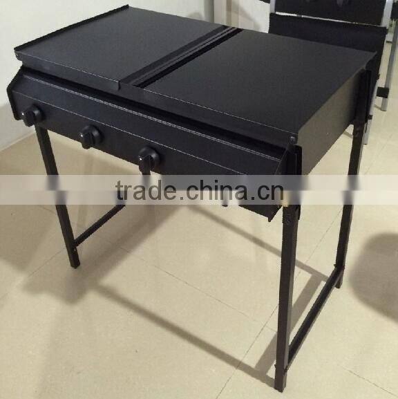 korean restaurant industrial tabletop gas grill with 4 burner