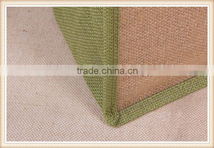 white cotton tote portable jute shopping bag burlap sack