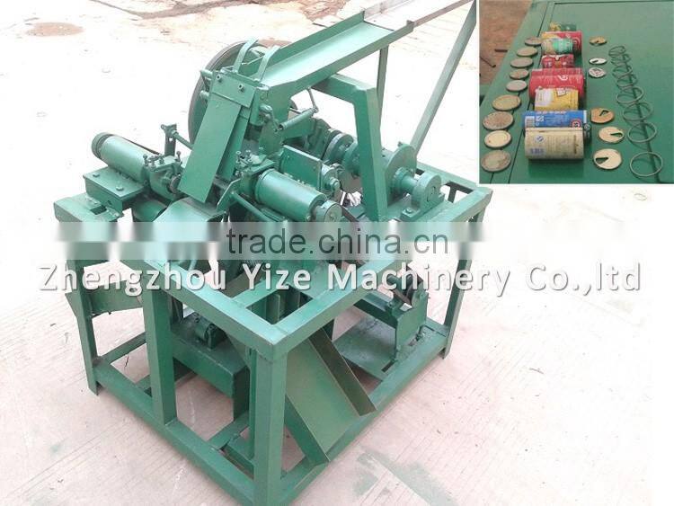 Aluminum can press machine / cans bottom-cover separating machine / cans recycling machine