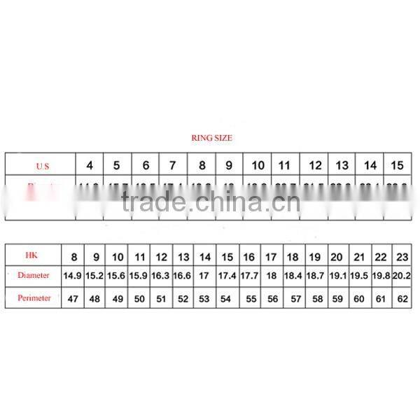 Wholesale Copper Material Platinum Plated Ring 2016