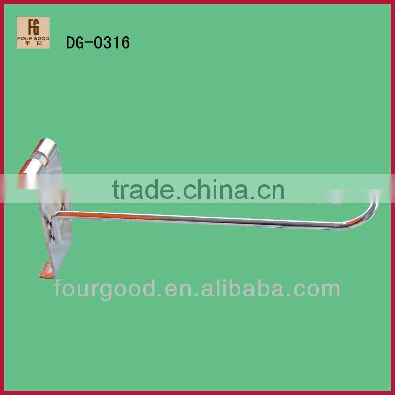 garments shop metal disply hook fix on wall panel