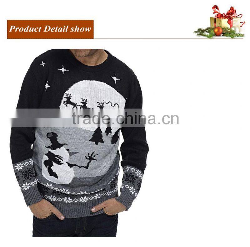 16FZCS33 plus size christmas sweater for men christmas pullover sweaters