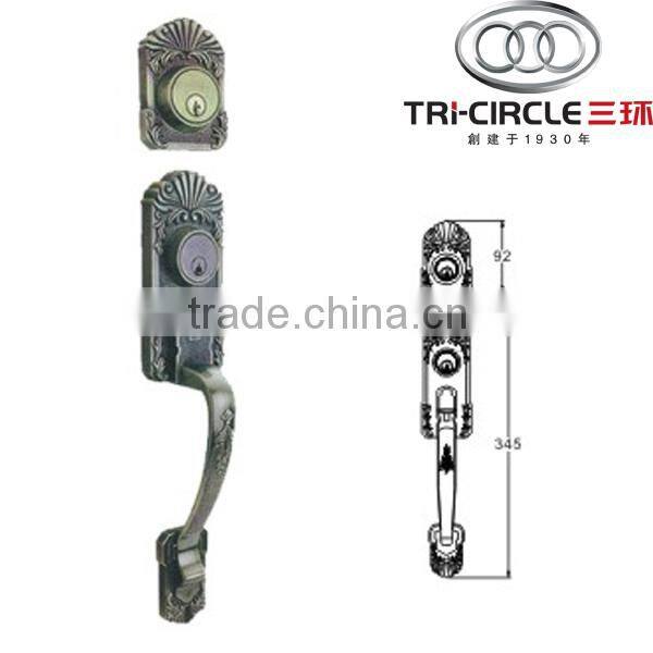 Tri-Circle High Quality Entrance Handle set door lock TC8093