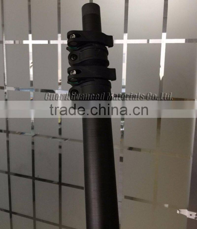 Carbon fiber,fiberglass water fed pole with clamps for cleaning