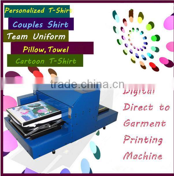 Digital T-Shirt Printer, Direct to Garment Printing Machine, Flatbed Printer