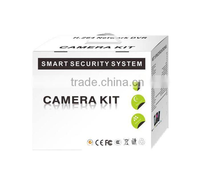 Hot sale!Tollar HD h.264 720P 4ch CVI Kit with bullet cameras and 4channel P2P camera connection kit