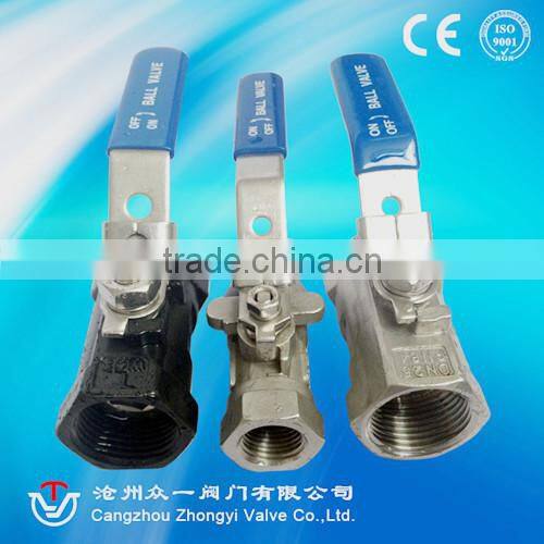 ISO5211 mounting pad 1pc ball valve