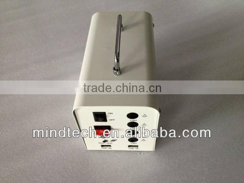 DC 10w led solar camping lantern with 4 pcs 3W led lights along with mobile charger with certificate CE ROSH FCC