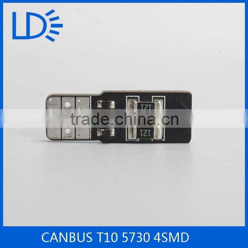 Cheap car lighting bulbs canbus 2W 5730 4smd t10 led lights