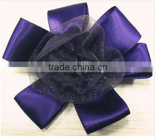 Beautiful satin ribbon flower appliques