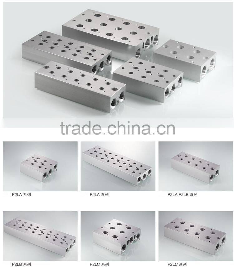 All Type bar bus Plate Manifold For Pneumatic Valves High Hardness