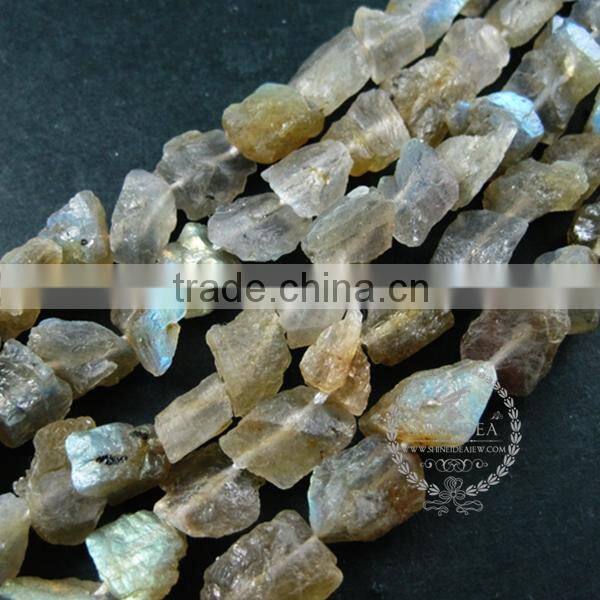 1 string 8x10mm random size natural labradorite raw stone semi precious loose stone DIY beads for earrings,rings 3000037