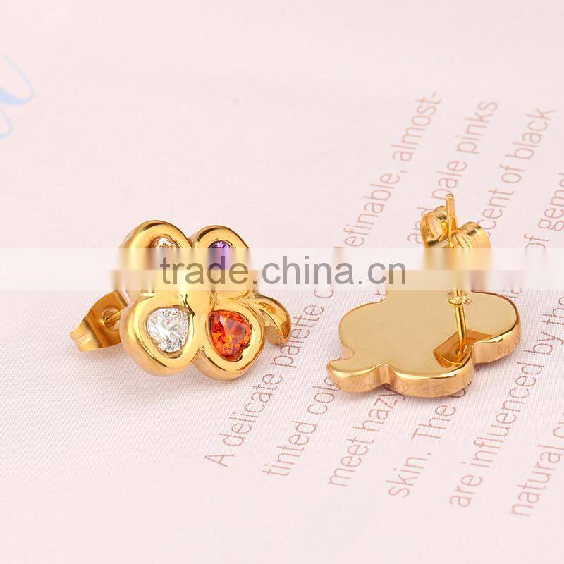 4 color clover zircon pendant fashion jewlery