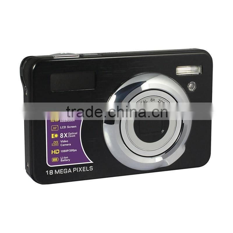 Hot 18 Megapixels 8x optical zoom compact professional digital camera market