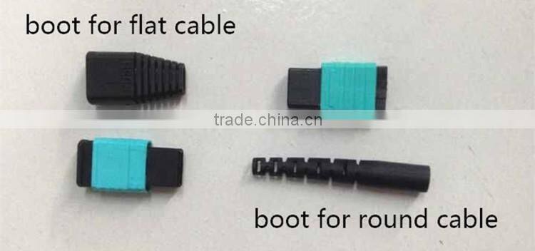 High quality 12 core round cable MPO-MPO APC fiber optic patch cord
