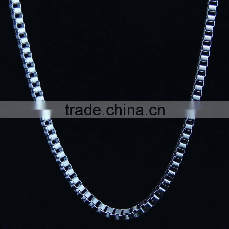 stainless steel box chains necklace for man