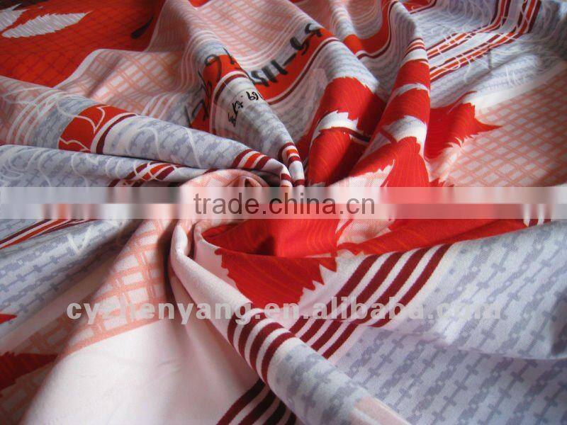 100% cotton twill reactive printed fabric for bed sheet Home Textile