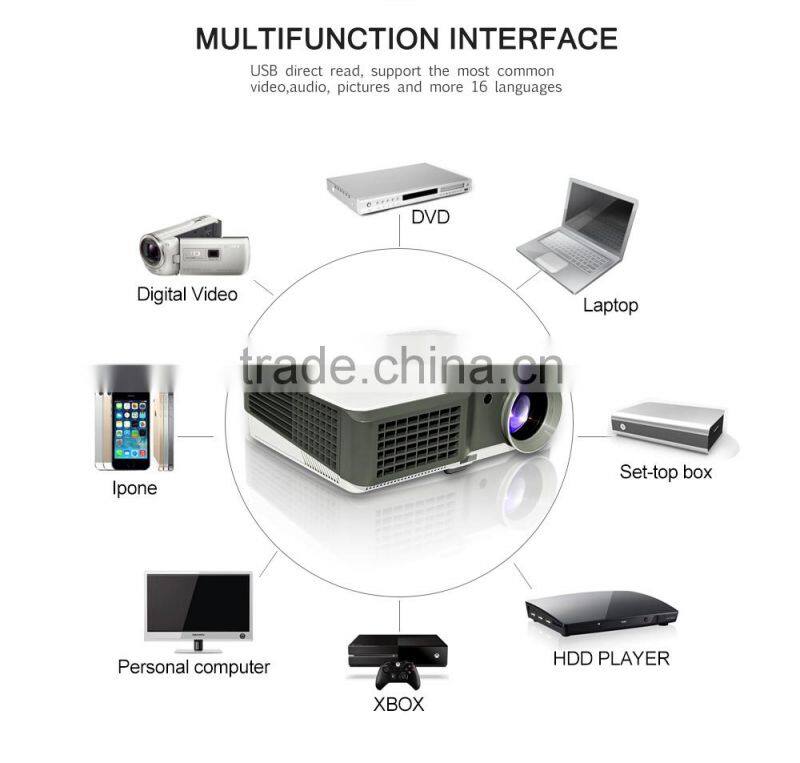 Newest best competitive price projector with 1024 x 600 led home projector