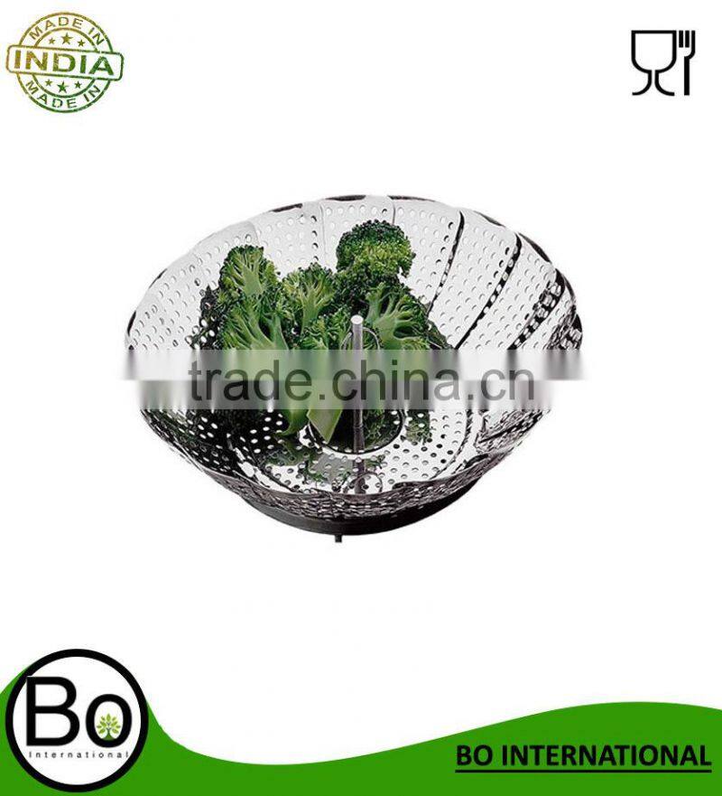 fruit collapsible vegetable stainless steel food steamer