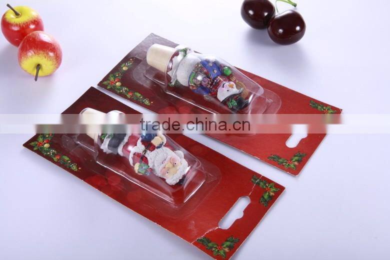 Top quality Snow man design Christmas products butter knife with polyresin head