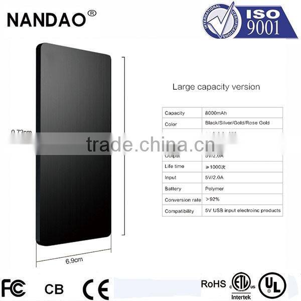 2016 Portable 8000 mAH Mobile Phone Charging Station