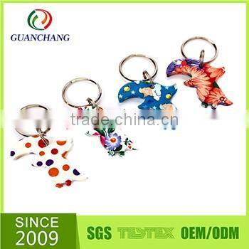 Eco-friendly New style various shape blank bottle keychain opener parts