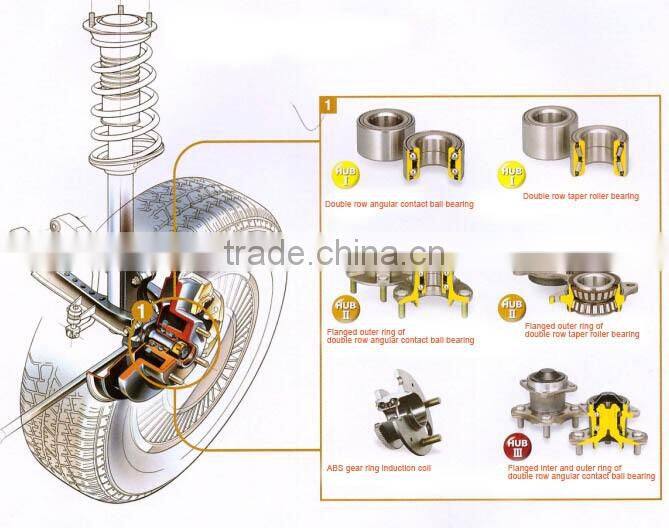 Auto Wheel Hub Bearing DAC437700455/415 43KWD07 43*77*45.5mm Front Wheel Bearing