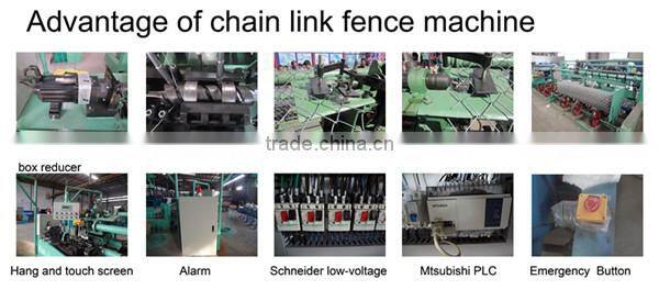 Plastic coated chain link mesh machine
