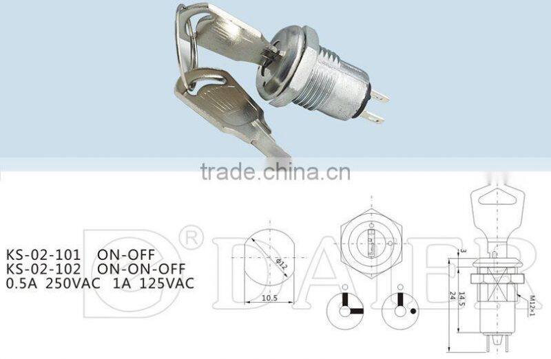 key lock power switch