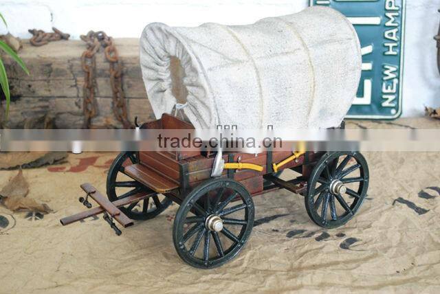 Antique metal carriage models with paint