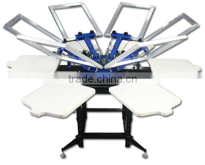 6 color t-shirt screen printing machine